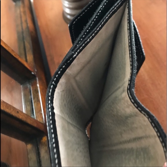 Kate Spade vintage pebbled tri-folding wallet black - Picture 7 of 9